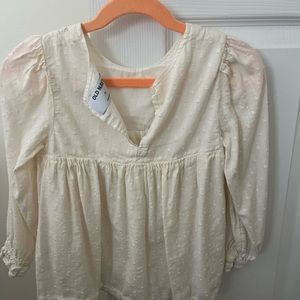 Age 5 cream shirt gently used